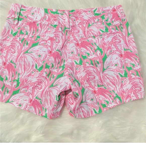 ⭐️Bogo⭐️ Lilly Pulitzer Sz 00 Callahan short flamingo design - Picture 6 of 11